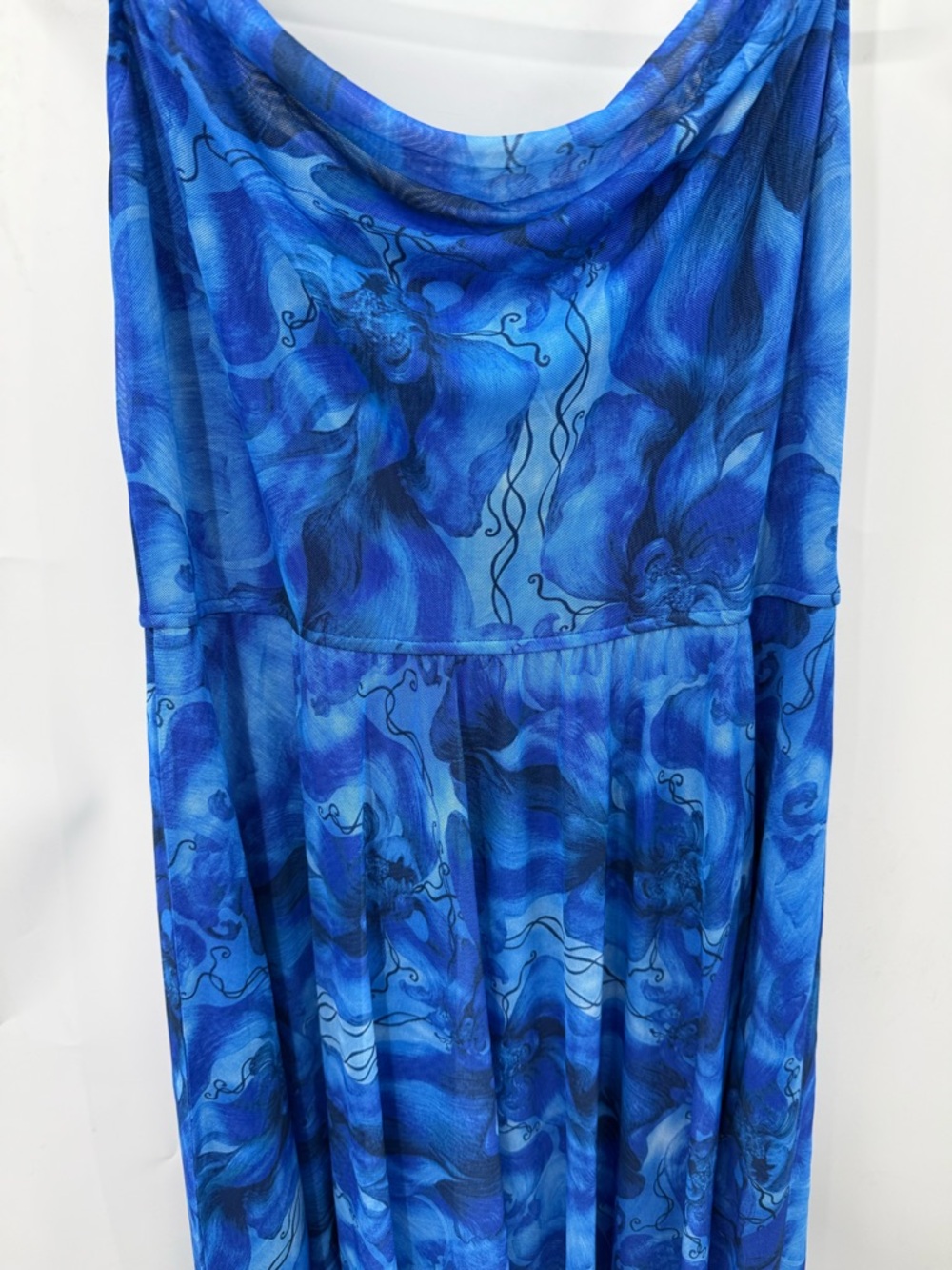 BTFBM Summer Floral Maxi Dress floral print and elegant spaghetti straps XL NWT - Picture 8 of 14